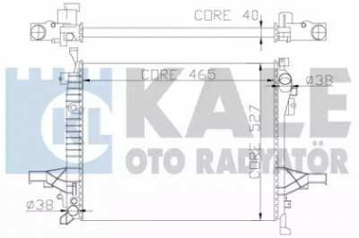 KALE OTO RADYATOR 375200 -  Радиатор, охлаждение двигателя